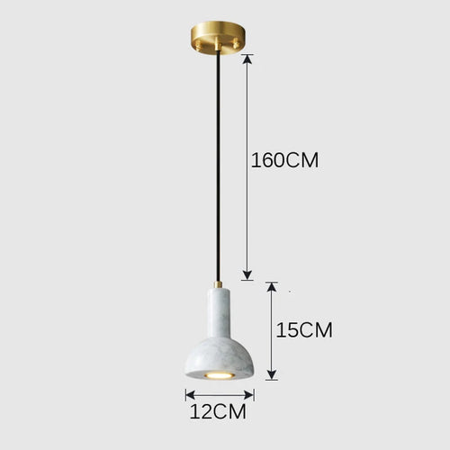 suspension rétro créative en forme de lampe de poche - vue 6 sur 8