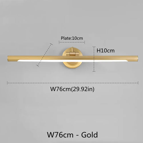 Américain Led salle de bain applique miroir lampe noir Bronze lampes de vanité pour la maison moderne intérieur appliques murales luminaire Makeu