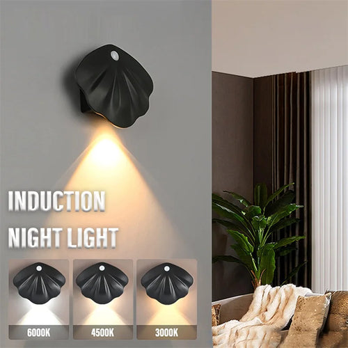 applique murale led intelligente sans fil avec capteur de mouvement usb - vue 2 sur 8