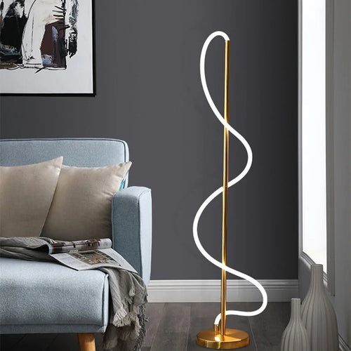 lampadaire led moderne design nordique créatif pour intérieur - vue 3 sur 9