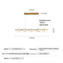 suspension minimaliste en marbre naturel avec éclairage led
