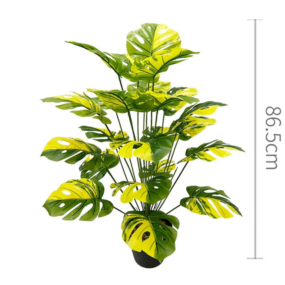 plantes artificielles grandes feuilles décoratives pour intérieur et bureau - vue 22 sur 24