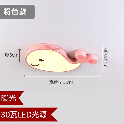 plafonnier led baleine éclairage créatif moderne pour enfant - vue 12 sur 15