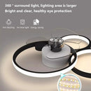 plafonnier led avec ventilateur et télécommande design moderne