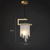 Suspension créative en cuivre pour chambre à coucher