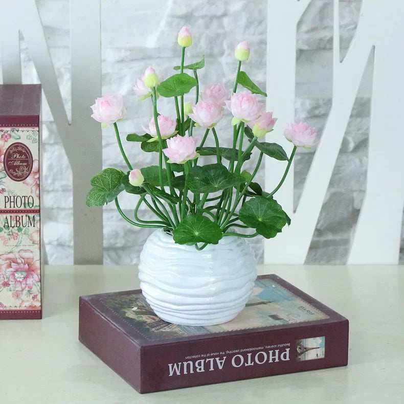 plantes artificielles mini soie décoration pour intérieur jardin et table - vue 9 sur 10