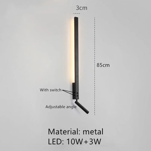 applique murale led minimaliste angle réglable 3000k - vue 17 sur 18