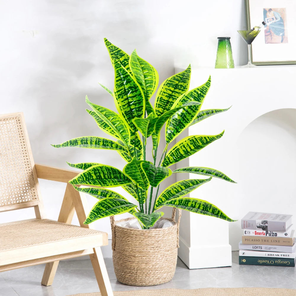 plante artificielle monstera tropicale à feuilles décoratives pour intérieur jardin - vue 1 sur 13