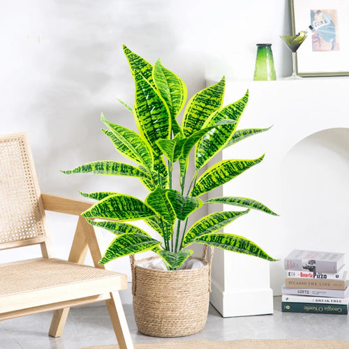 plante artificielle monstera tropicale à feuilles décoratives pour intérieur jardin - vue 2 sur 13