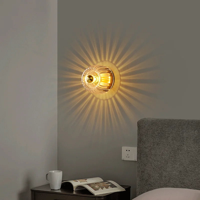 applique murale en verre pour décoration intérieure moderne - vue 5 sur 8