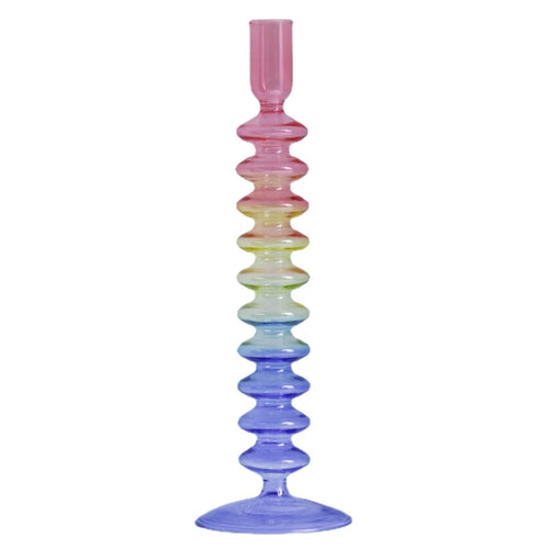 bougeoir en verre pour décorations de fête et mariage - vue 12 sur 16