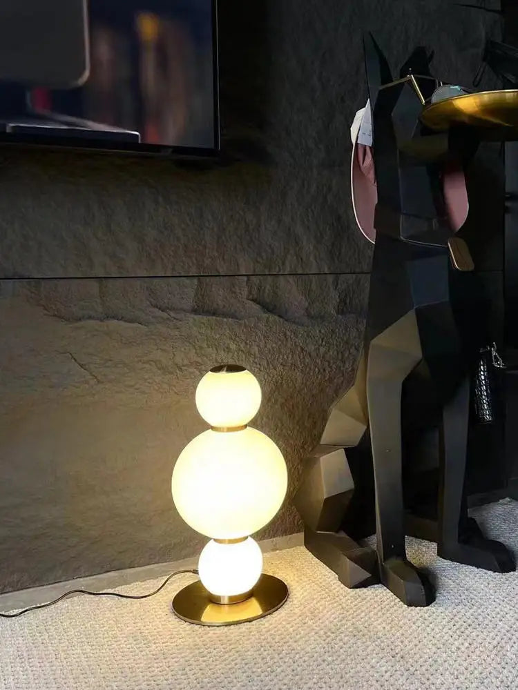 lampadaire en verre design éclairage moderne pour intérieur décoratif - vue 5 sur 11