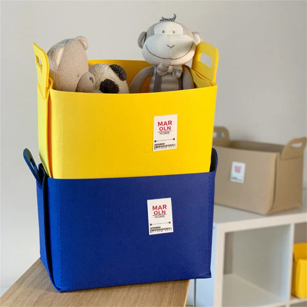 boîte de rangement pliable en feutre pour décoration et camping - vue 2 sur 5