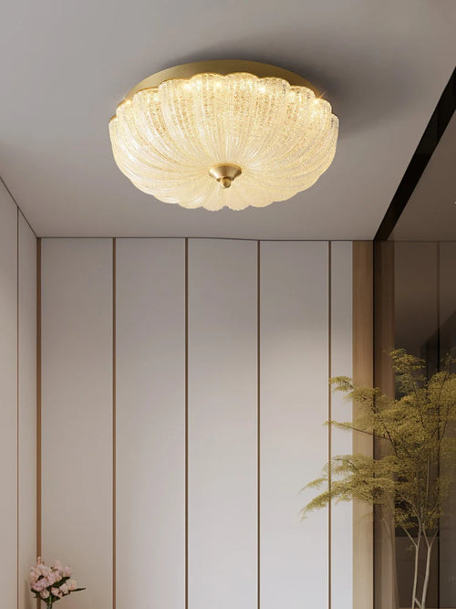 Warm and romantic children's room bedroom ceiling lamp, cream air, master bedroom ceiling light - vue 3 sur 7