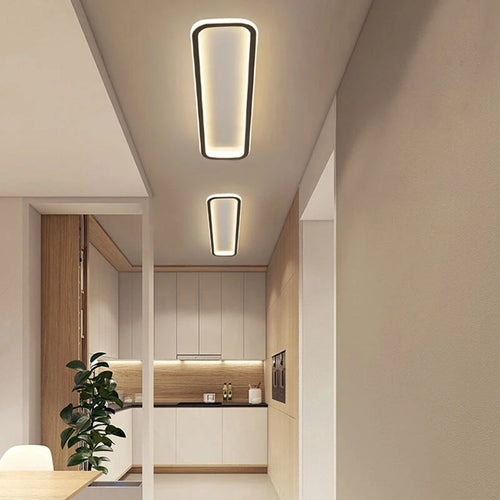 lustre moderne à leds avec télécommande et lumière variable - vue 4 sur 11