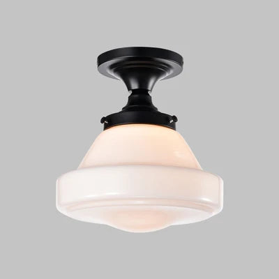 Plafonnier Vintage pour chambre à coucher cuisine salle d'étude lumière en verre noir lampe suspendue industrielle lampes de loft intérieur nordique - vue 9 sur 10
