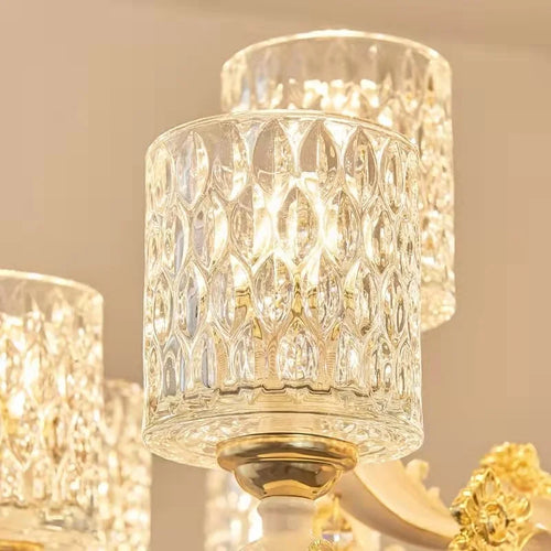 lustre en verre cristal design moderne pour un intérieur élégant - vue 7 sur 10
