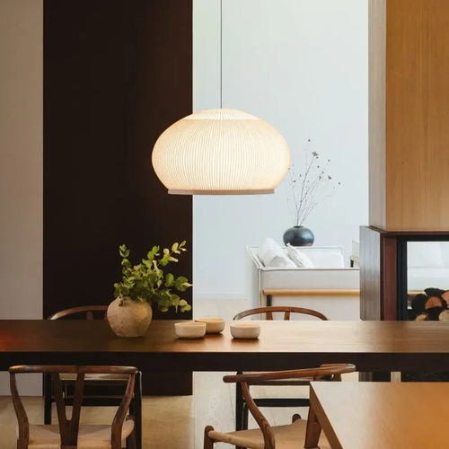 Spanish Designer Pendant Lamp Fabric Chandelier Suspension Hanging Light - vue 2 sur 9