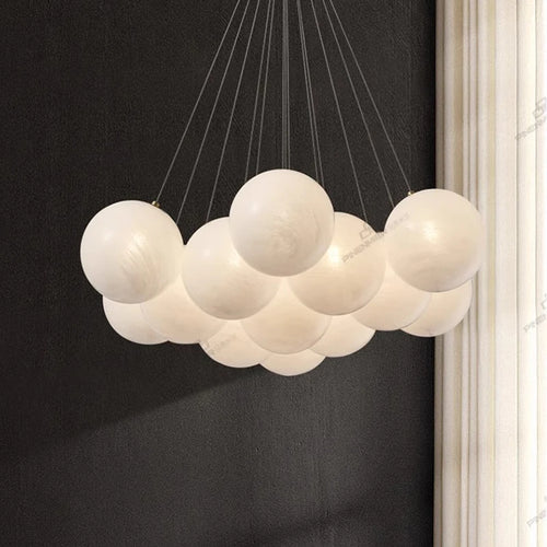 Lustre led boules suspendues au design moderne - vue 3 sur 9