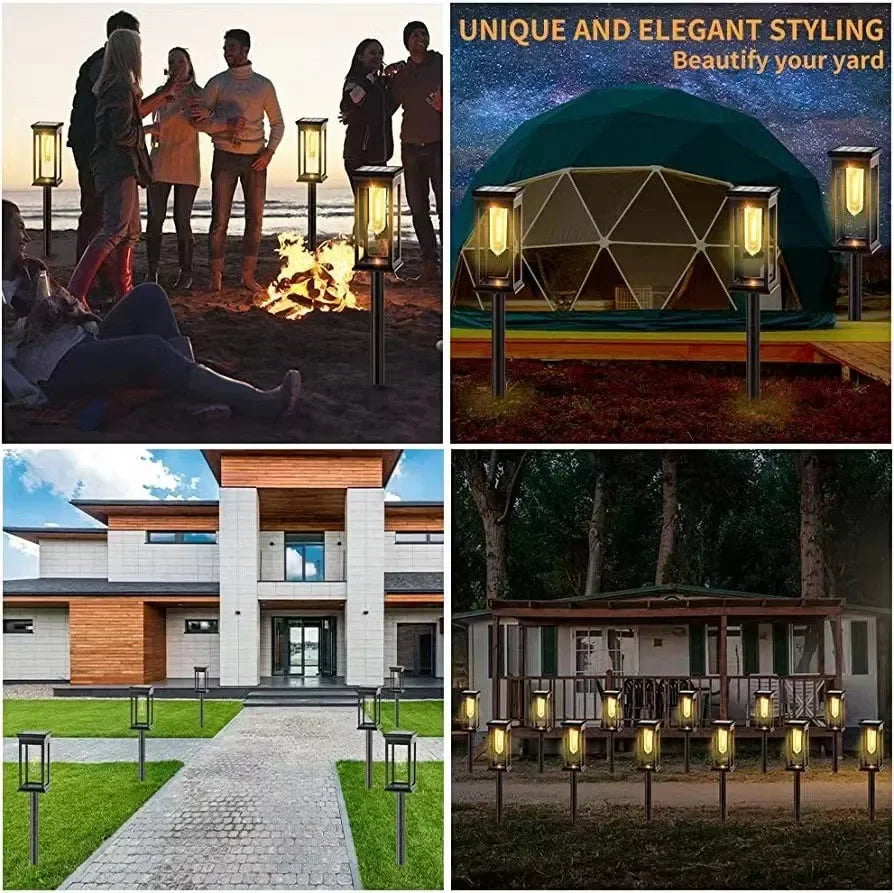 La voie solaire allume la lampe solaire extérieure de jardin de voie imperméabilisent les lumières de paysage allée de passerelle pelouse Patio jardin décoratif - vue 9 sur 11