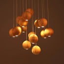 Suspension en bois nordique moderne meubles de salle à manger LED lumières décor à la maison salon villa hôtel