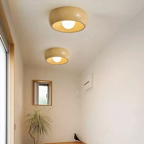 plafonnier à led style wabi-sabi nordique rétro créatif - vue 6 sur 8