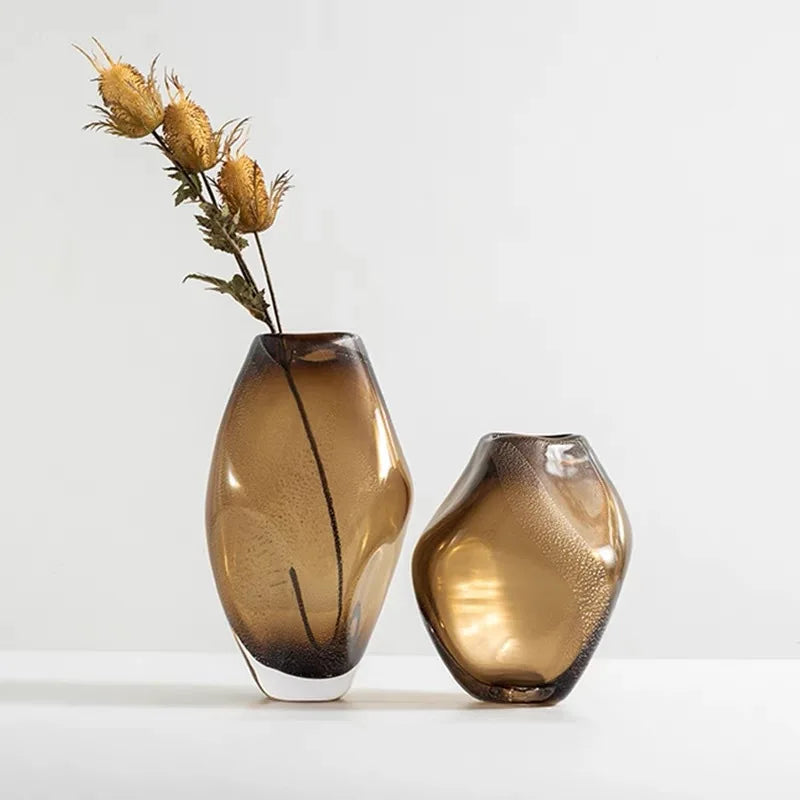 vase en verre transparent pour fleurs et terrarium décoration élégante - vue 5 sur 8