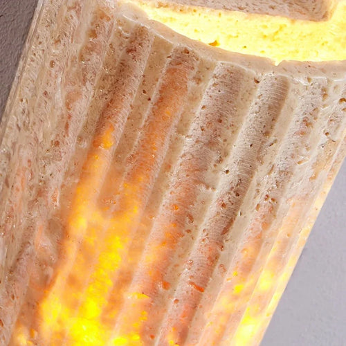 applique murale led en pierre pour décoration extérieure et ambiance chaleureuse - vue 7 sur 7