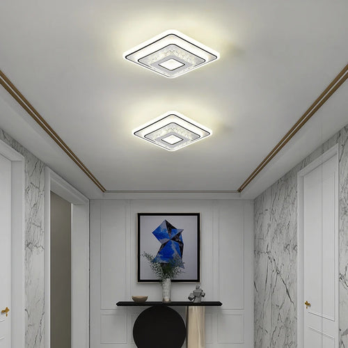 plafonnier moderne minimaliste en cristal à led créatif - vue 4 sur 10