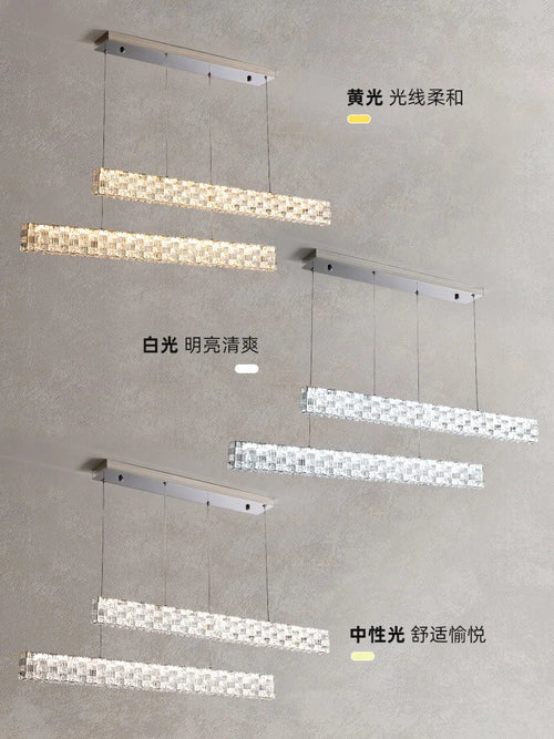 lustre en cristal postmoderne pour bar et salon - vue 7 sur 8