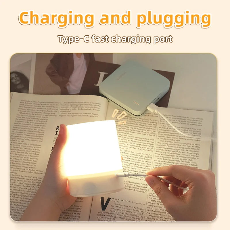 lampe de table usb rechargeable avec veilleuse trois couleurs - vue 6 sur 7