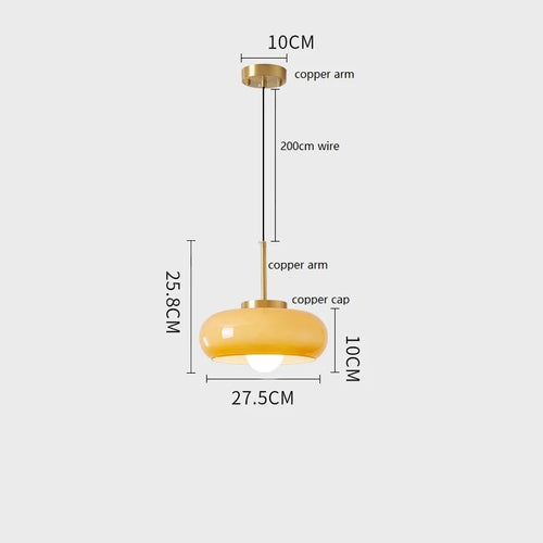 plafonnier moderne nordique en verre led iwhd - vue 15 sur 20