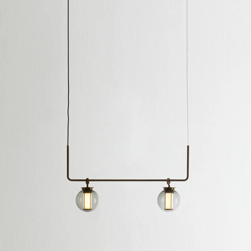 suspension en verre minimaliste pour espaces créatifs et rétro - vue 3 sur 9