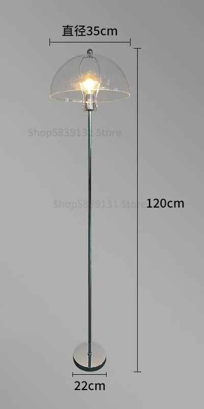 lampadaire led rétro en acrylique avec abat-jour coloré nordique - vue 16 sur 22