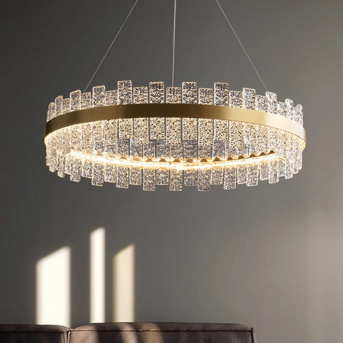 suspension moderne nordique en verre cristal design élégant - vue 2 sur 14