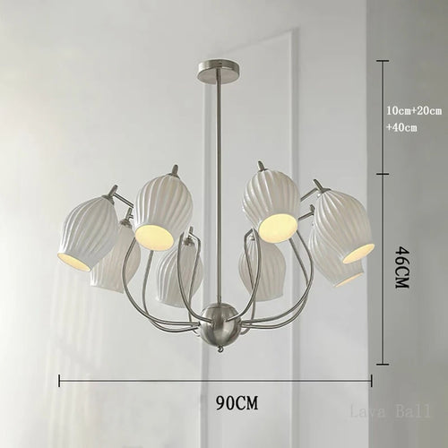 lustre bauhaus français en céramique pour intérieur élégant - vue 13 sur 12