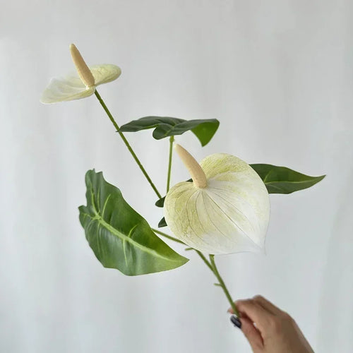 fleurs artificielles anthurium pour décoration de fête et vacances - vue 17 sur 16