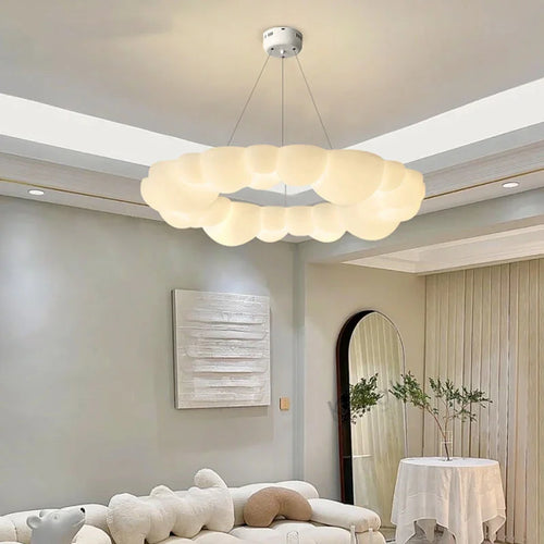 Nordique créatif nuage nuances suspension lumières moderne plafond lustre salon chambre enfants chambre décor LED plafonnier - vue 4 sur 13