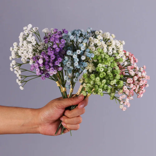 bouquet de gypsophile artificielle pour mariage et décoration intérieure - vue 3 sur 8