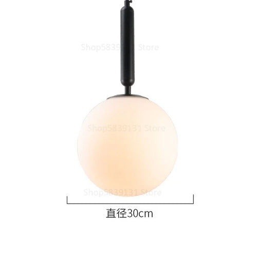 boule de verre moderne suspension lumières led éclairage intérieur décoratif - vue 21 sur 22