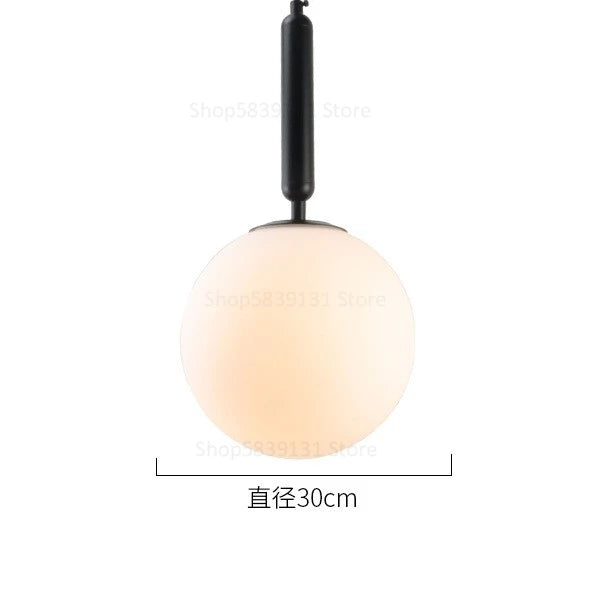 boule de verre moderne suspension lumières led éclairage intérieur décoratif - vue 21 sur 22