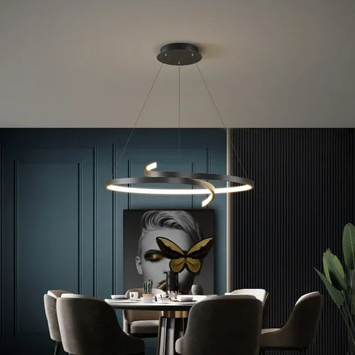 suspension moderne led pour éclairage intérieur et décoration - vue 4 sur 11