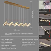 suspension en cristal design nordique luxueux nouvelle collection