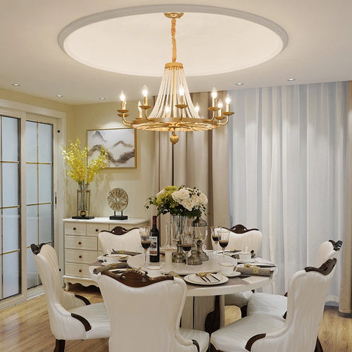 lustre cristal suspendu lumineux pour décoration intérieure élégante - vue 6 sur 18