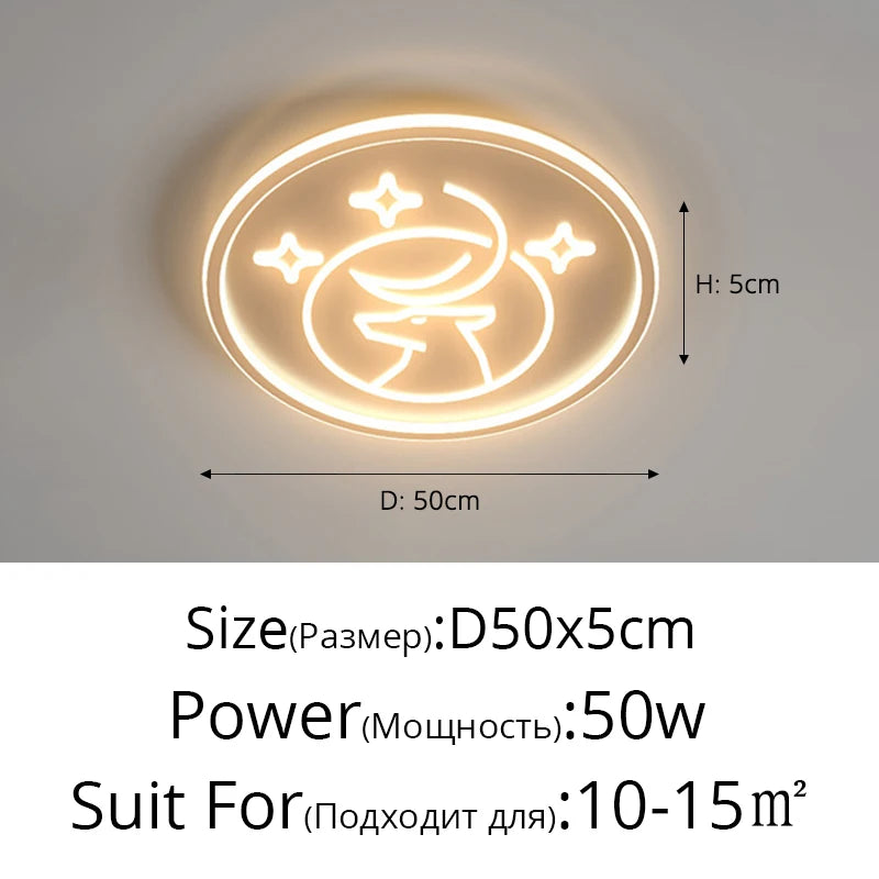 plafonnier rond led pour un éclairage intérieur moderne et élégant - vue 6 sur 9