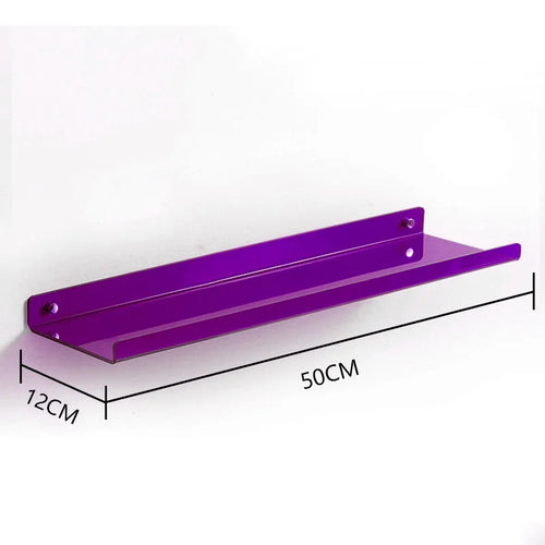 étagère murale flottante en acrylique transparent pour rangement organisé - vue 45 sur 57