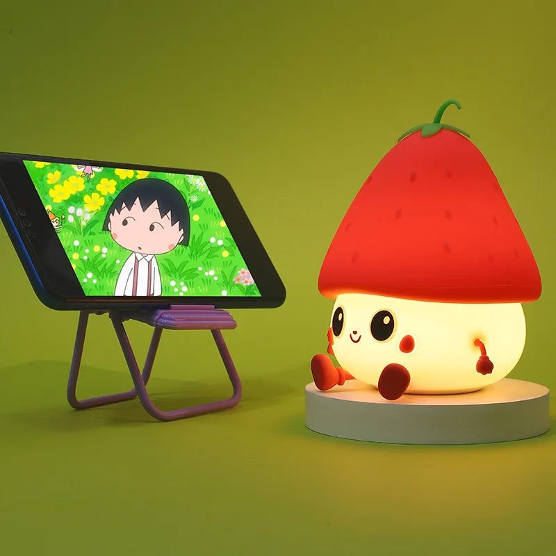 Lampe Veilleuse Led en forme de fruit en Silicone - vue 5 sur 9