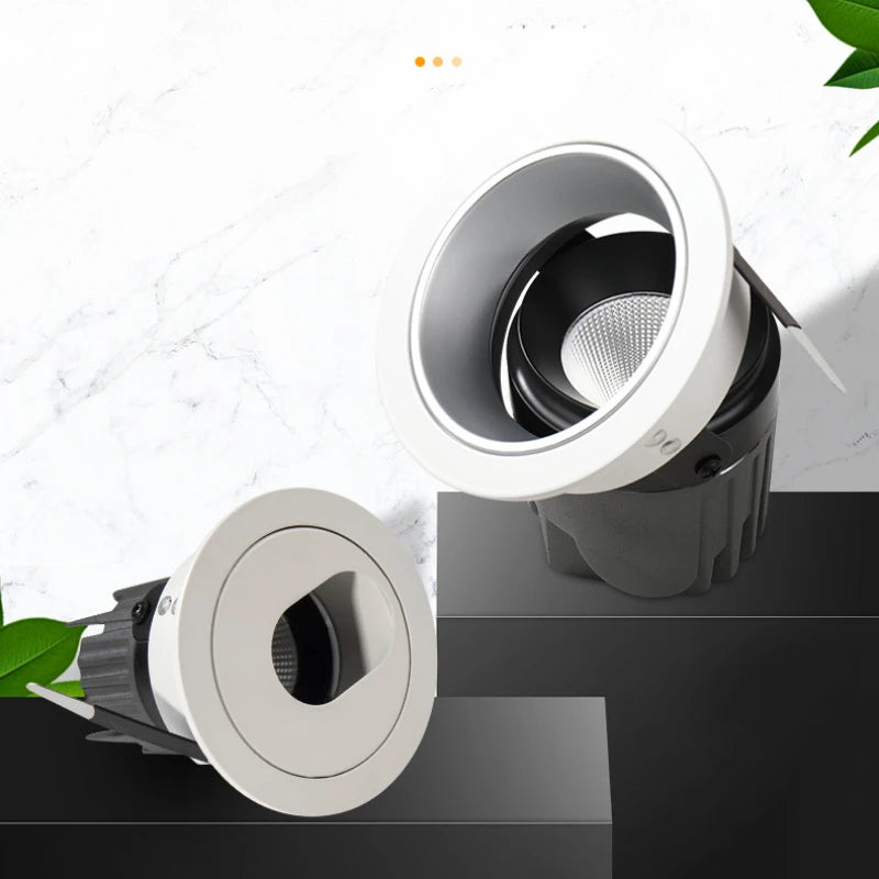 plafonnier led angle réglable spot encastré design moderne - vue 3 sur 11