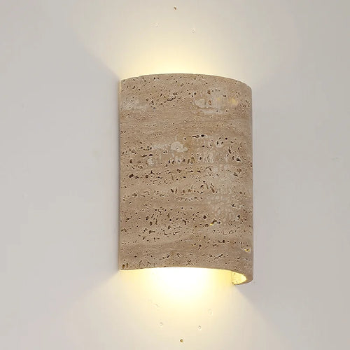 applique murale vintage en pierre naturelle étanche pour intérieur et extérieur - vue 2 sur 8