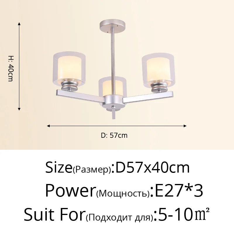 Bosmos European Style Decorative LED Chandeliers For Living Rooms, Bedrooms, And Modern Simple Indoor Lighting - vue 10 sur 21
